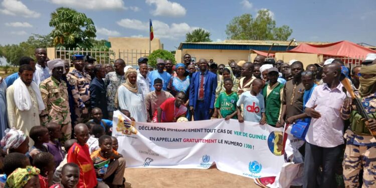 Moyen-Chari : Forte mobilisation institutionnelle et communautaire à Maïmanan pour l’éradication du ver de Guinée